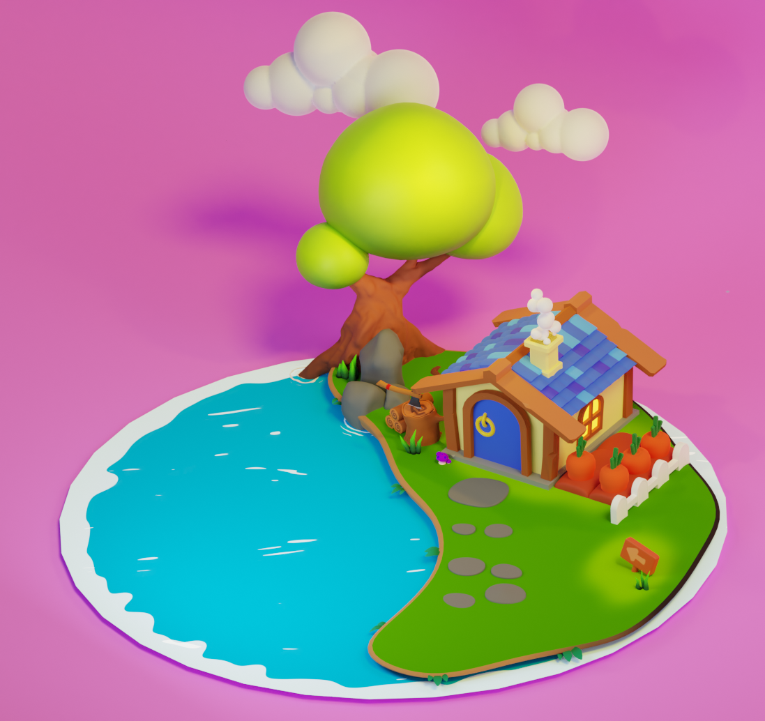 Low poly house preview image 2
